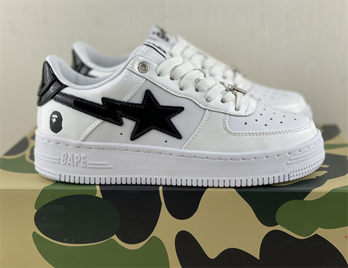 Original version_ Air Force BAPE Alliance_ White Black Star_ full code shipment_ 36_45-c6645907